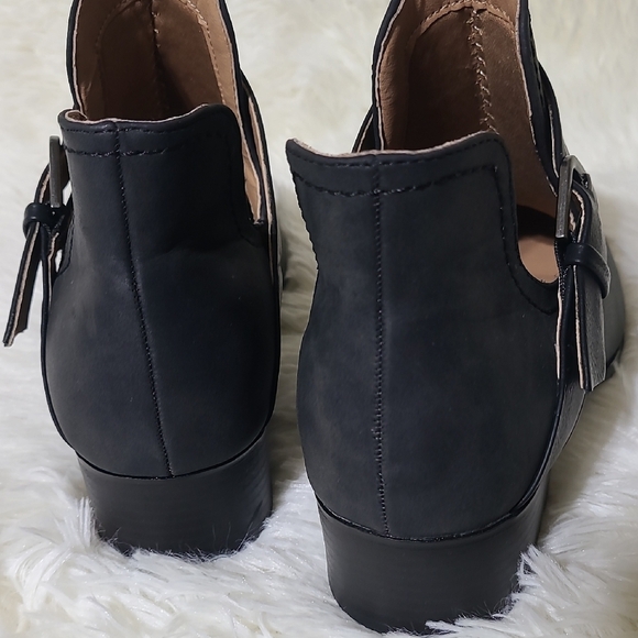 WONDERLY Black Ankle Boots with Buckle 1.4" Heel - Size 8.5M - Picture 14 of 14